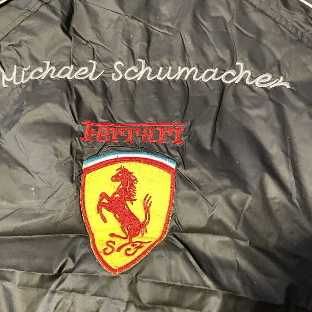 NWT Ferrari Michael Schumacher F1 Racing Jacket Black XL 8-Dragon LTD Retro - Picture 11 of 11